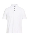 Tombolini Man Polo Shirt White Size Xxl Cotton, Elastane In White