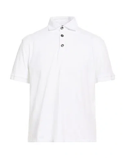Tombolini Man Polo Shirt White Size Xxl Cotton, Elastane