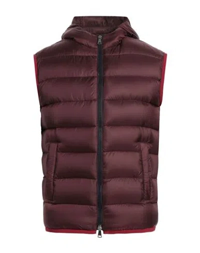 Tombolini Man Puffer Burgundy Size 46 Polyester In Red