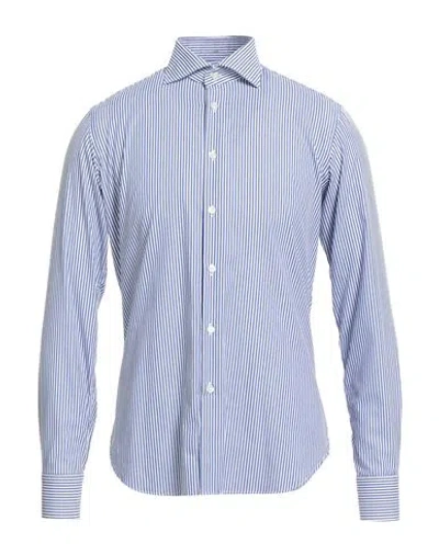 Tombolini Man Shirt Blue Size 17 ½ Cotton