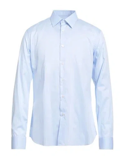 Tombolini Man Shirt Sky Blue Size 17 ½ Linen