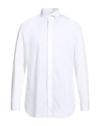 Tombolini Man Shirt White Size 16 Cotton