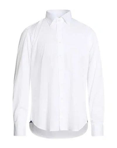 Tombolini Man Shirt White Size 17 ½ Cotton