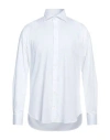 Tombolini Man Shirt White Size 17 Cotton, Elastane In White
