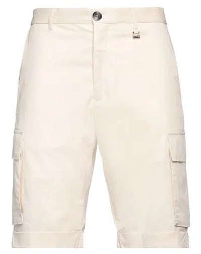 Tombolini Man Shorts & Bermuda Shorts Beige Size 38 Cotton, Polyamide, Elastane