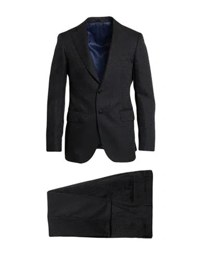 Tombolini Man Suit Black Size 40 Polyester, Wool