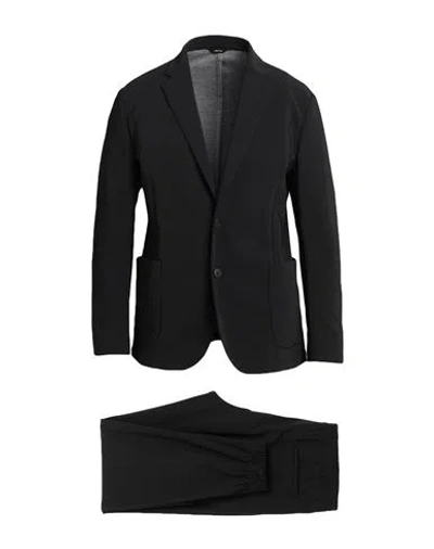 Tombolini Man Suit Black Size 42 Cotton, Polyamide, Elastane