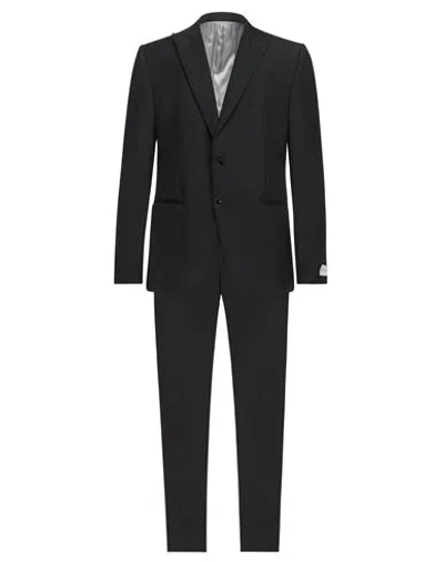 Tombolini Man Suit Black Size 42 Virgin Wool