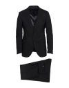 Tombolini Man Suit Black Size 44 Virgin Wool, Elastane In Black