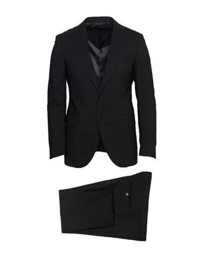 Tombolini Man Suit Black Size 44 Virgin Wool, Elastane
