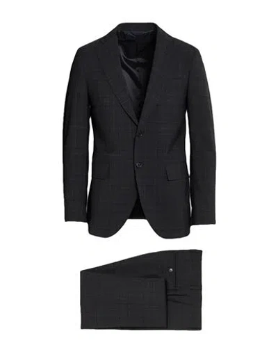 Tombolini Man Suit Black Size 44 Virgin Wool, Elastane