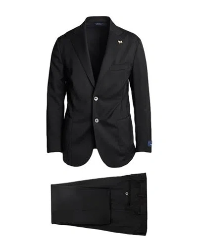 Tombolini Man Suit Black Size 46 Virgin Wool