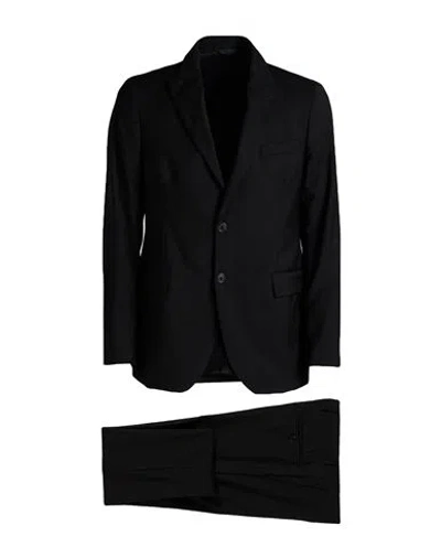 Tombolini Man Suit Black Size 46 Virgin Wool