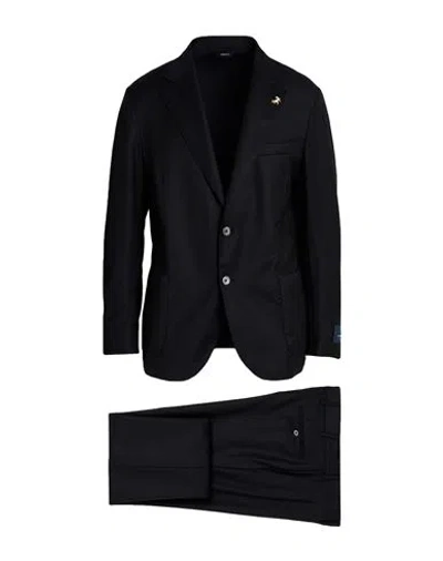 Tombolini Man Suit Black Size 46 Wool