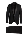 Tombolini Man Suit Black Size 46 Wool, Elastane In Black