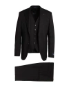 Tombolini Man Suit Black Size 48 Wool In Black