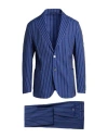 Tombolini Man Suit Blue Size 42 Virgin Wool In Blue