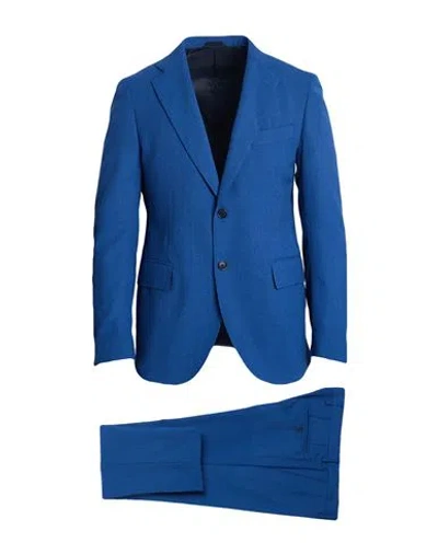 Tombolini Man Suit Blue Size 42 Virgin Wool