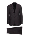 Tombolini Man Suit Burgundy Size 44 Virgin Wool In Purple