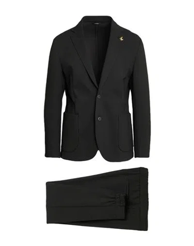 Tombolini Man Suit Charcoal Size 44 Virgin Wool