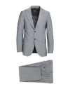 Tombolini Man Suit Grey Size 38 Polyester, Wool, Elastane In Grey