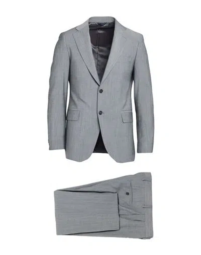 Tombolini Man Suit Grey Size 38 Polyester, Wool, Elastane