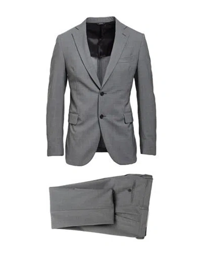 Tombolini Man Suit Grey Size 42 Virgin Wool, Elastane