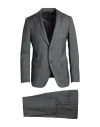 Tombolini Man Suit Grey Size 44 Virgin Wool In Gray