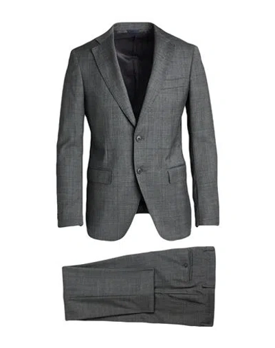 Tombolini Man Suit Grey Size 44 Virgin Wool In Gray