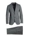 Tombolini Man Suit Grey Size 44 Virgin Wool In Gray