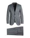 Tombolini Man Suit Grey Size 44 Virgin Wool In Gray