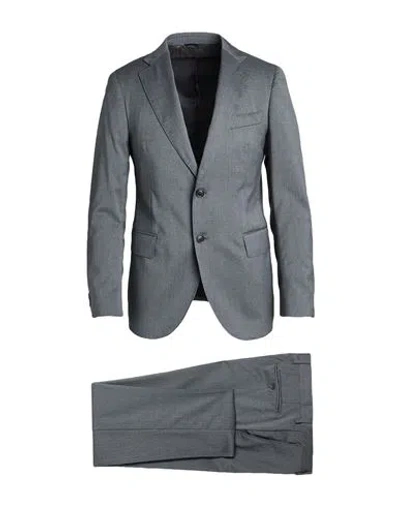 Tombolini Man Suit Grey Size 46 Virgin Wool In Gray