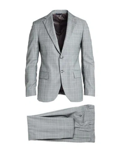 Tombolini Man Suit Grey Size 46 Virgin Wool In Gray