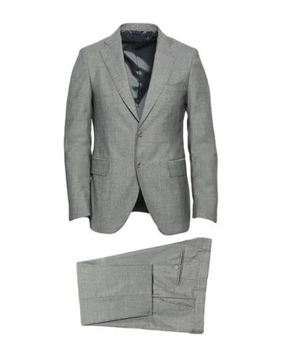 Tombolini Man Suit Grey Size 46 Virgin Wool In Gray
