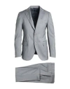 Tombolini Man Suit Light Grey Size 48 Virgin Wool In Gray
