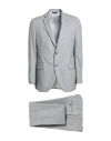 Tombolini Man Suit Light Grey Size 50 Virgin Wool In Grey