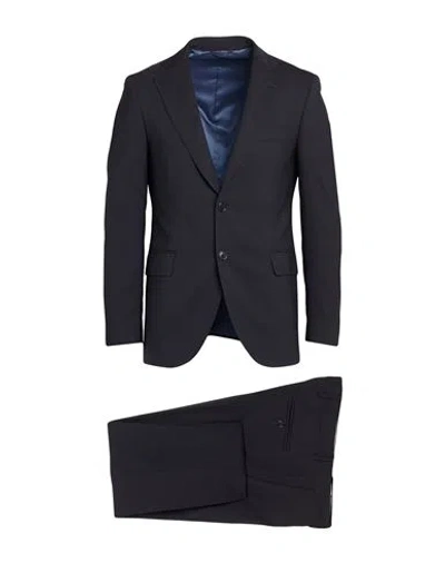 Tombolini Man Suit Midnight Blue Size 36 Virgin Wool, Polyamide, Elastane