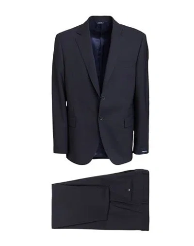 Tombolini Man Suit Midnight Blue Size 42 Virgin Wool, Elastane