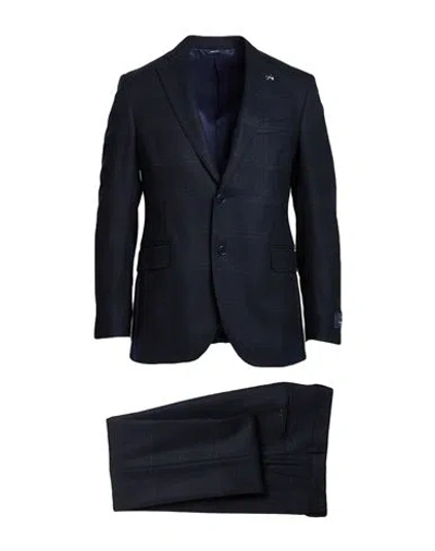 Tombolini Man Suit Midnight Blue Size 46 Virgin Wool