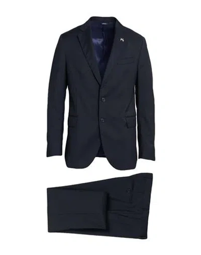 Tombolini Man Suit Midnight Blue Size 48 Virgin Wool