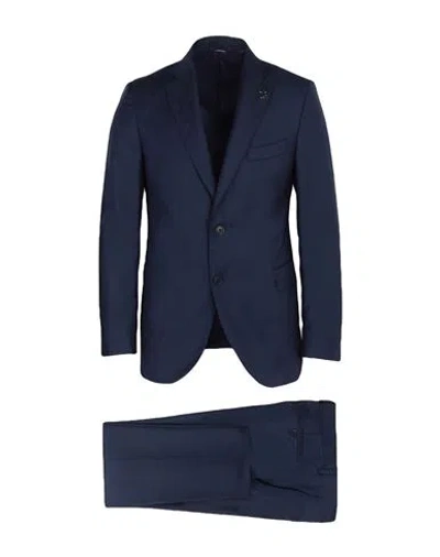 Tombolini Man Suit Midnight Blue Size 48 Virgin Wool
