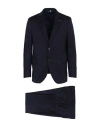 Tombolini Man Suit Midnight Blue Size 48 Virgin Wool In Blue