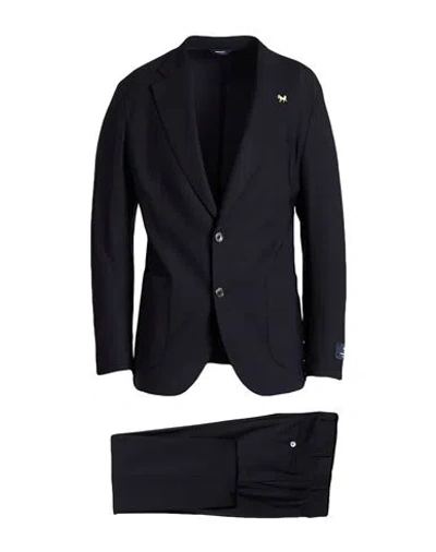 Tombolini Man Suit Midnight Blue Size 48 Virgin Wool, Elastane