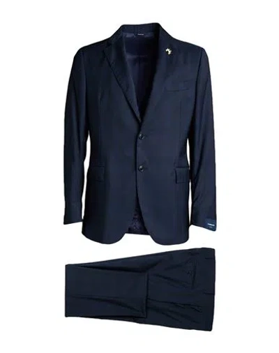 Tombolini Man Suit Midnight Blue Size 50 Virgin Wool