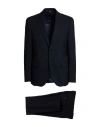 Tombolini Man Suit Midnight Blue Size 46 Virgin Wool, Elastane In Blue
