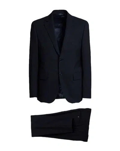Tombolini Man Suit Midnight Blue Size 46 Virgin Wool, Elastane