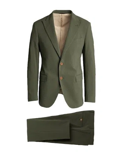 Tombolini Man Suit Military Green Size 42 Cotton, Polyamide, Elastane