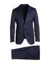 Tombolini Man Suit Navy Size 42 Virgin Wool In Blue