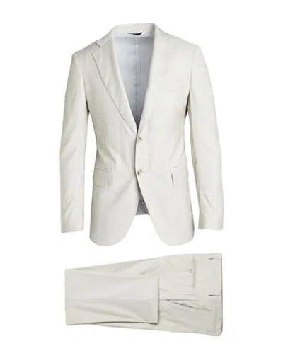 Tombolini Man Suit Off White Size 44 Virgin Wool, Viscose, Elastane
