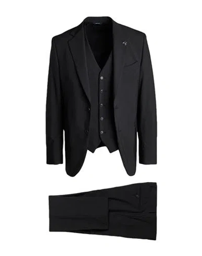 Tombolini Man Suit Charcoal Size 50 Virgin Wool, Elastane In Grey